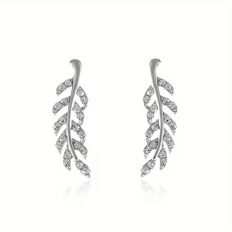 Adorable Symmetrical Hollow Leaf Earrings