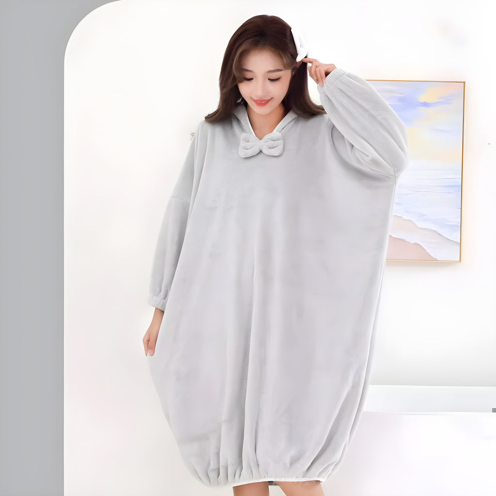 Ultra-Absorbent & Quick-Dry Hooded Bathrobe