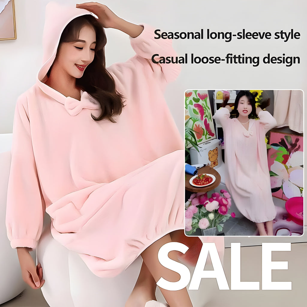 Ultra-Absorbent & Quick-Dry Hooded Bathrobe