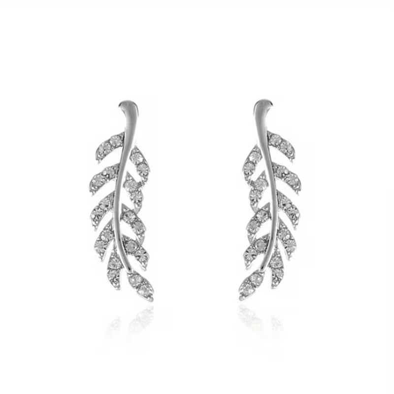 Adorable Symmetrical Hollow Leaf Earrings