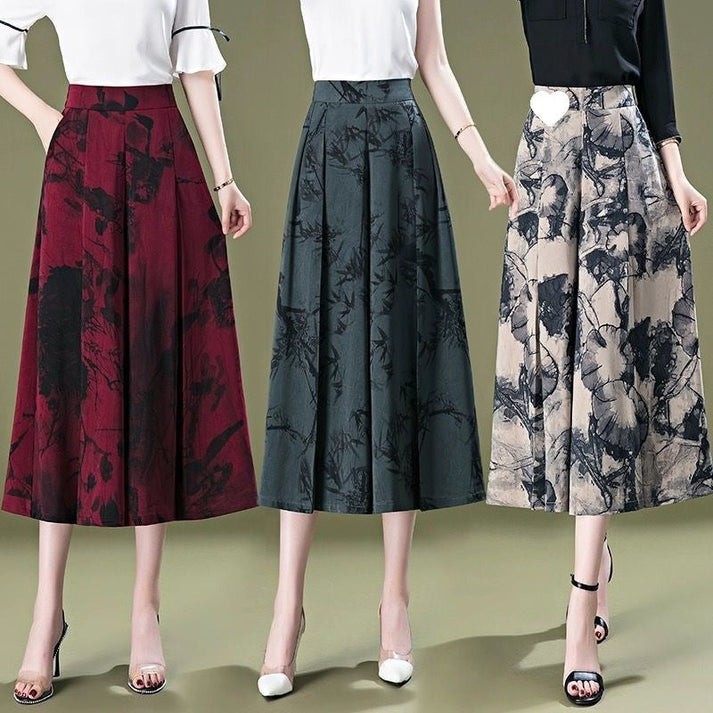 🔥2025 Hot Sale 🔥- Elegant women's chiffon skirt with wide legs💕