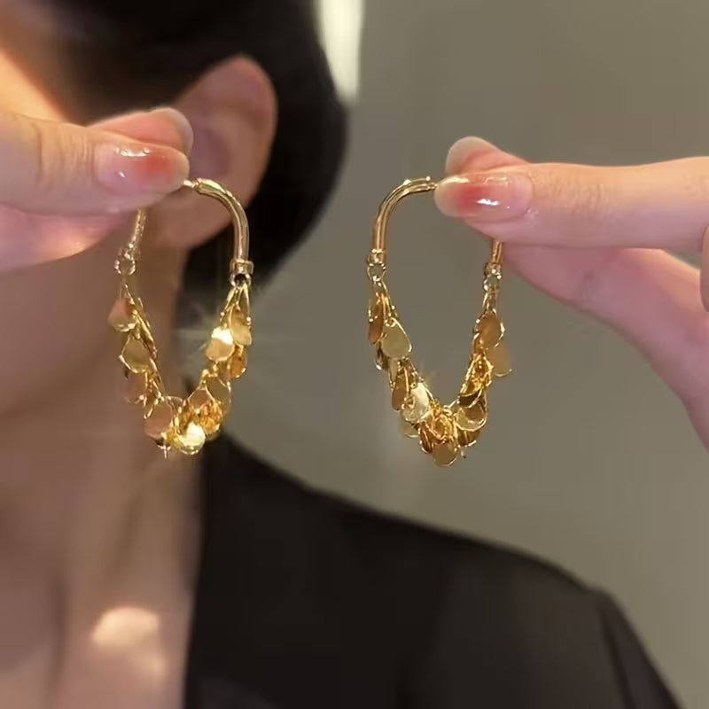 Golden Gleam Tassel Drops for Women
