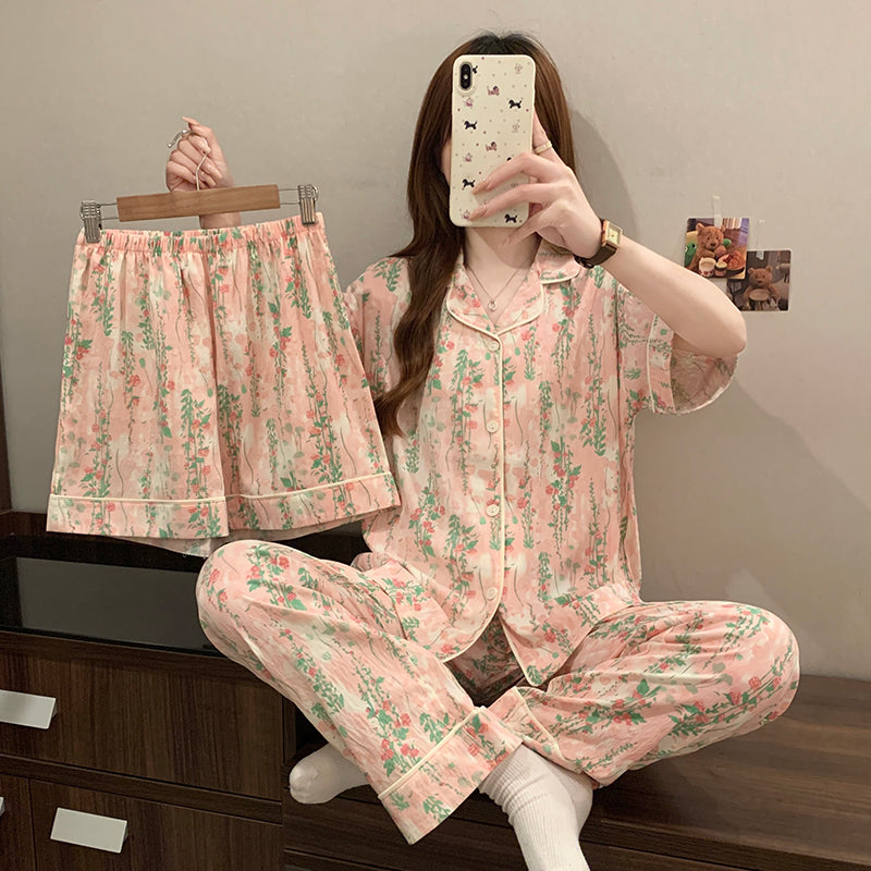 Women’s Floral Homewear 3-Piece Lounge Set