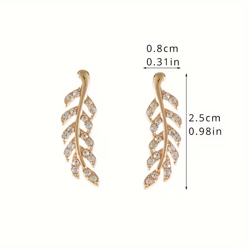 Adorable Symmetrical Hollow Leaf Earrings
