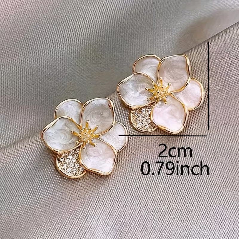 Elegant French-Style Stud Earrings for Women