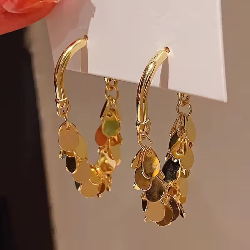 Golden Gleam Tassel Drops for Women