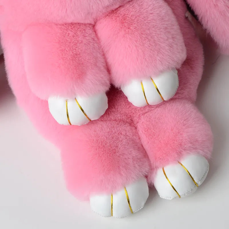 Trending Cute Fluffy Plush Rabbit Backpack – Soft & Lightweight Bag