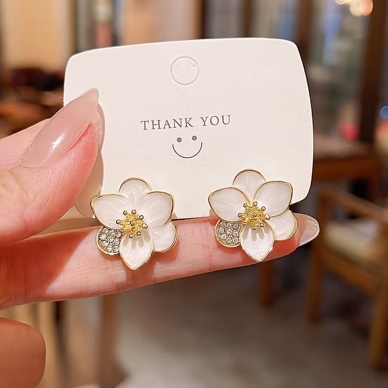 Elegant French-Style Stud Earrings for Women
