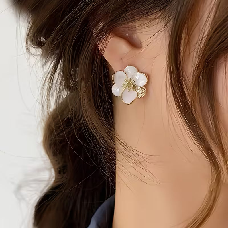 Elegant French-Style Stud Earrings for Women