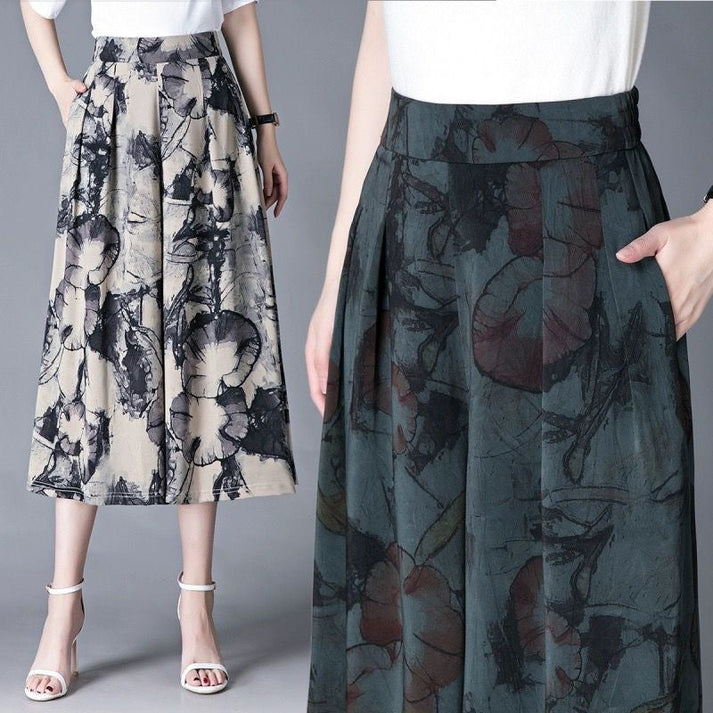 🔥2025 Hot Sale 🔥- Elegant women's chiffon skirt with wide legs💕