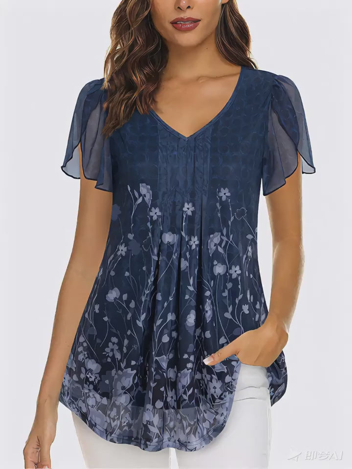 Women's Casual Short Sleeve Shirts Tops