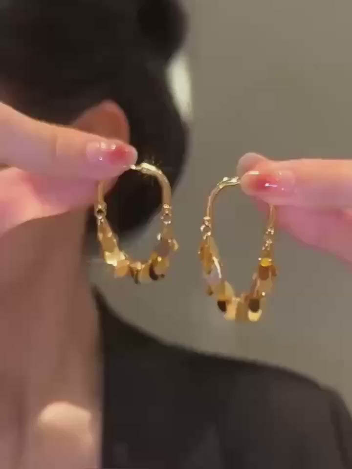 Golden Gleam Tassel Drops for Women