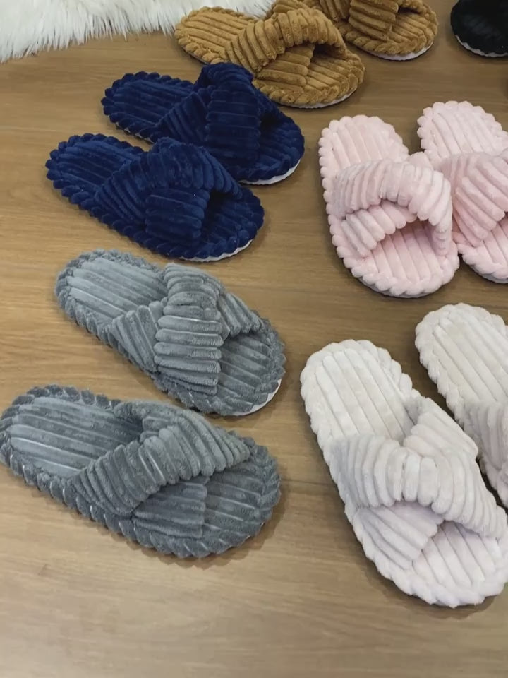 Winter Warm Solid Color Slippers